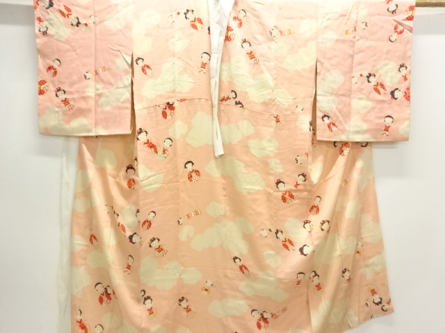 Japanese Kimono / Chirimen Kinsha Silk